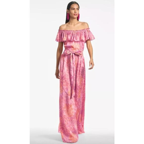 SACHIN + BABI Dress Size 16 / 16W Evening Gown NEW Nikki Pink Off Shoulder - Picture 1 of 7
